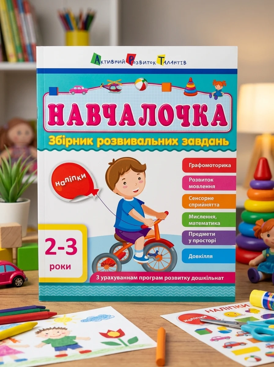 Навчалочка. Збірник розвивальних завдань. 2–3 роки