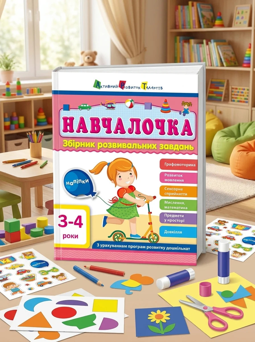 Навчалочка. Збірник розвивальних завдань. 3–4 роки — фото 2