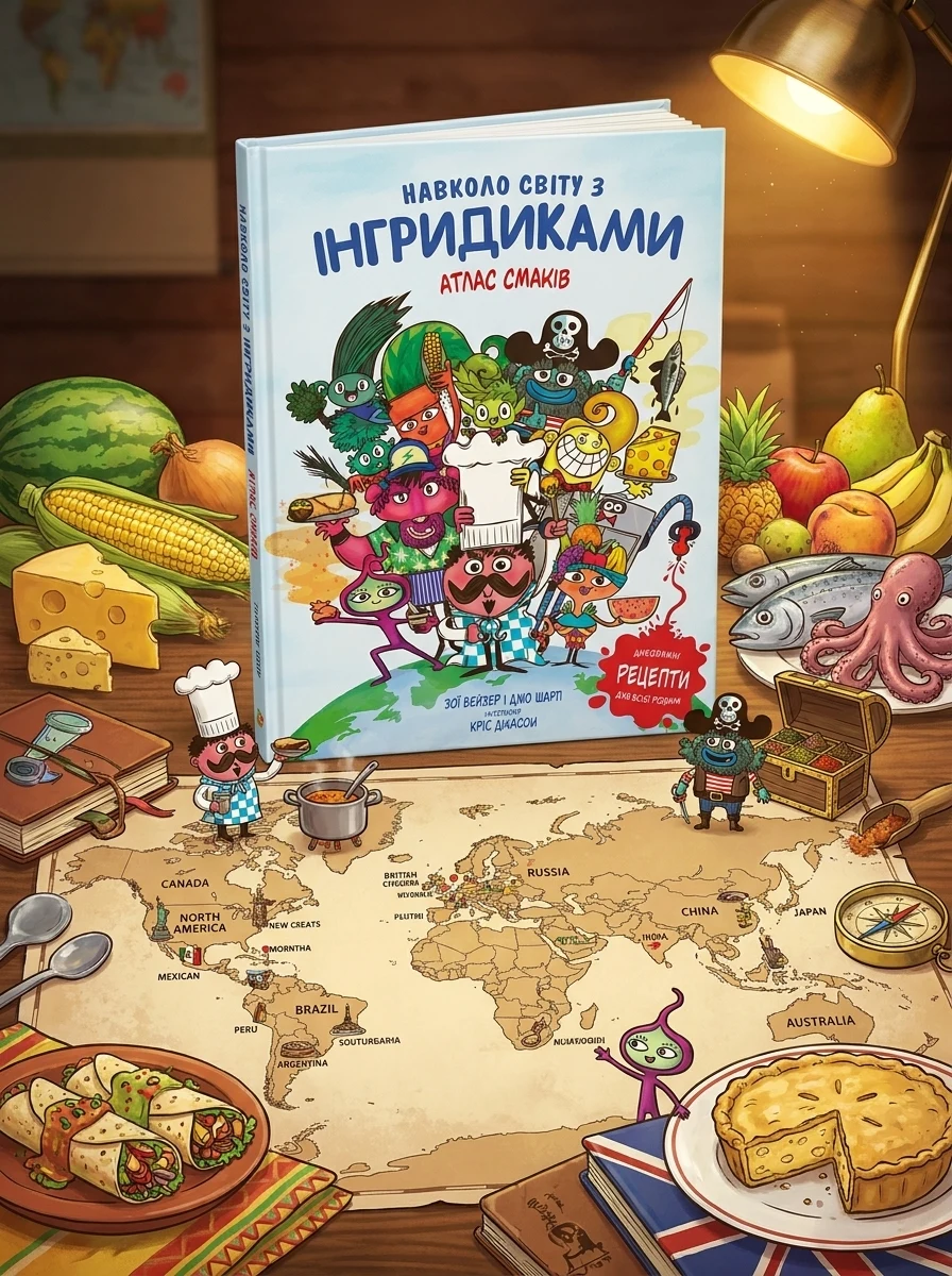 Навколо світу з Інгридиками. Атлас Смаків — Дитячі енциклопедії