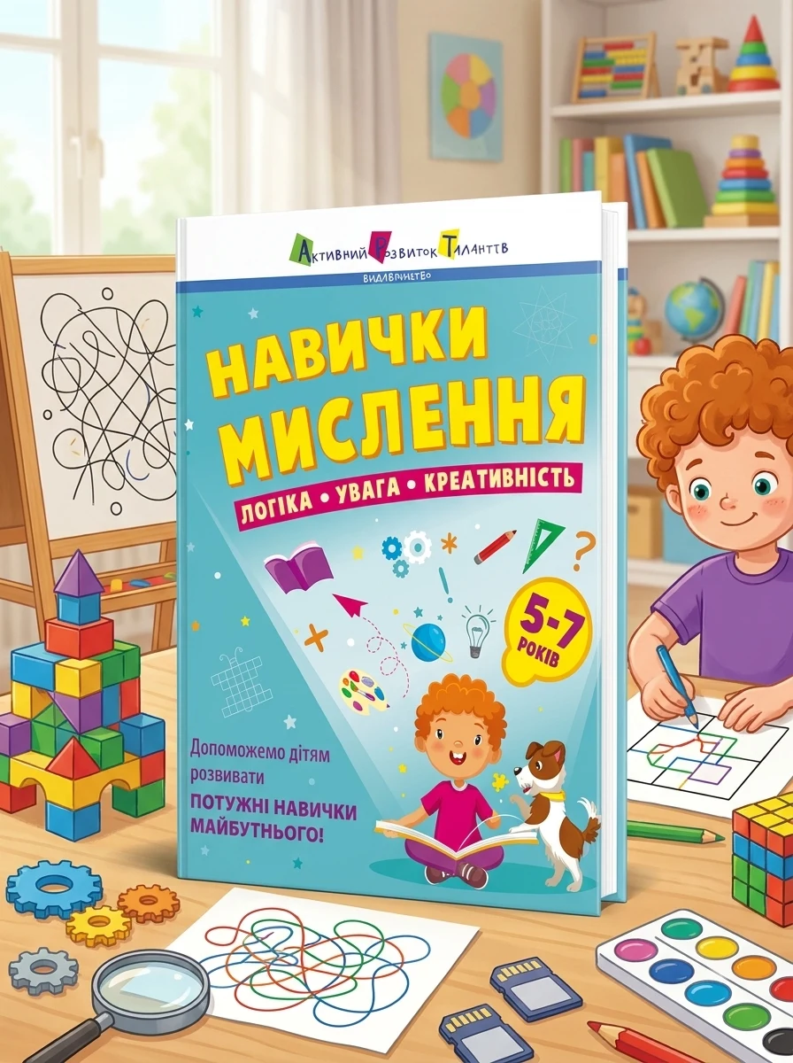 Навички мислення. Логіка. Увага. Креативність — Книги-іграшки