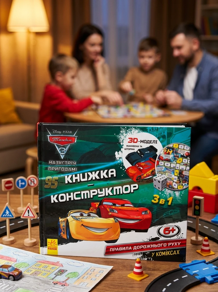 Назустріч пригодам! Тачки 3. Книжка-конструктор 3 в 1 — 3D-книги