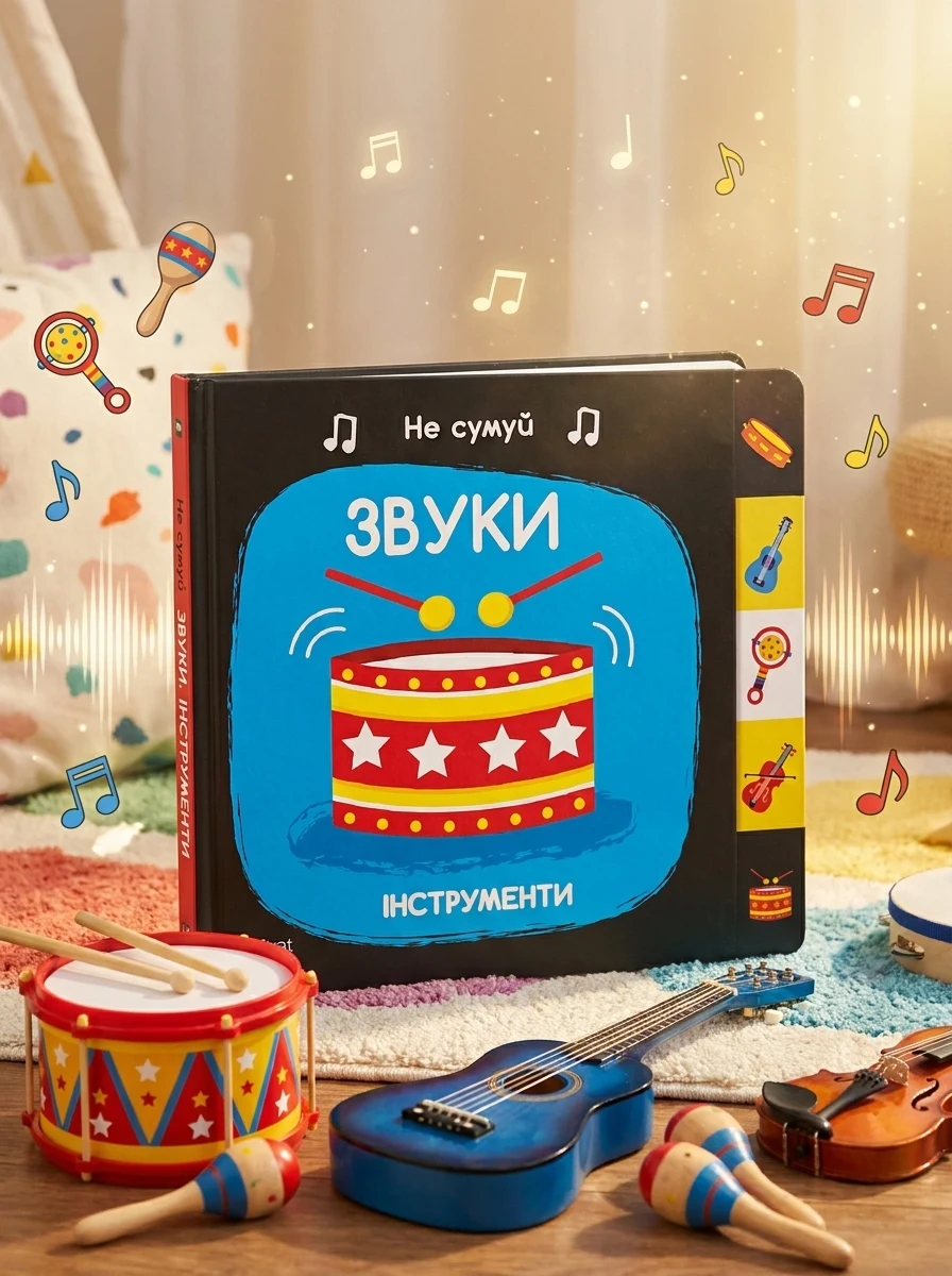 Не сумуй. Звуки. Інструменти — Розвивальні книги