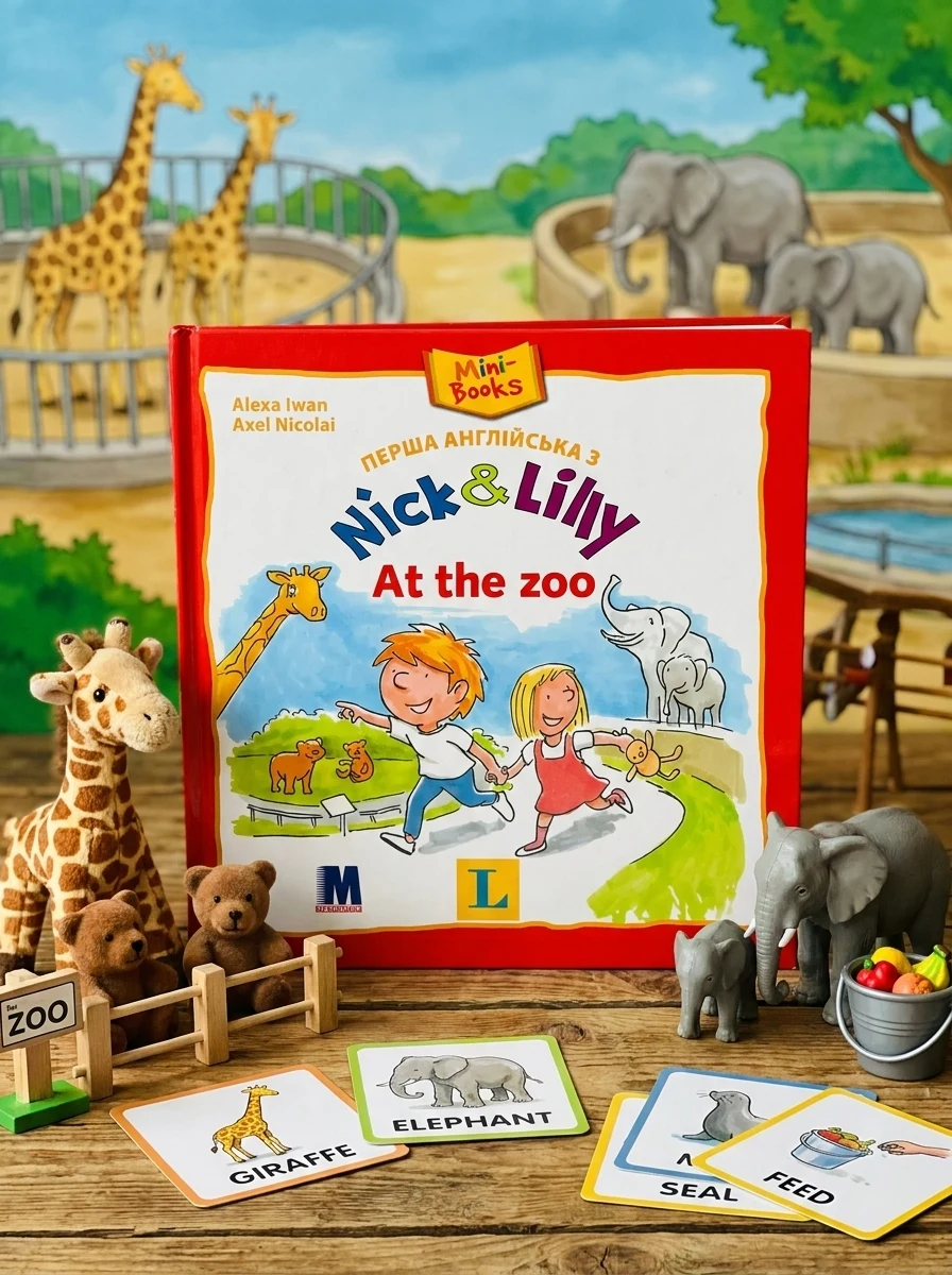 Nick and Lilly. At the Zoo — Розвивальні книги