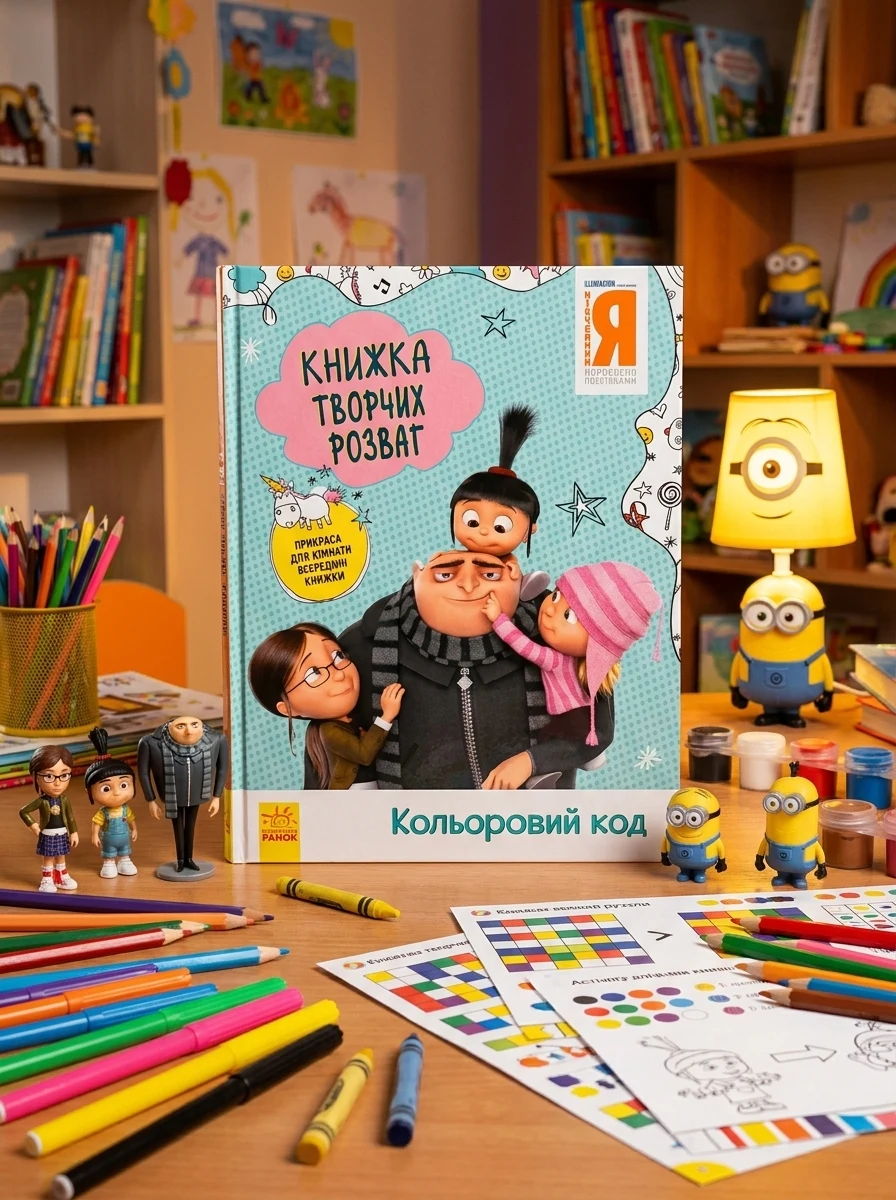 Нікчемний Я 3. Книжка творчих розваг. Кольоровий код — Розвивальні книги