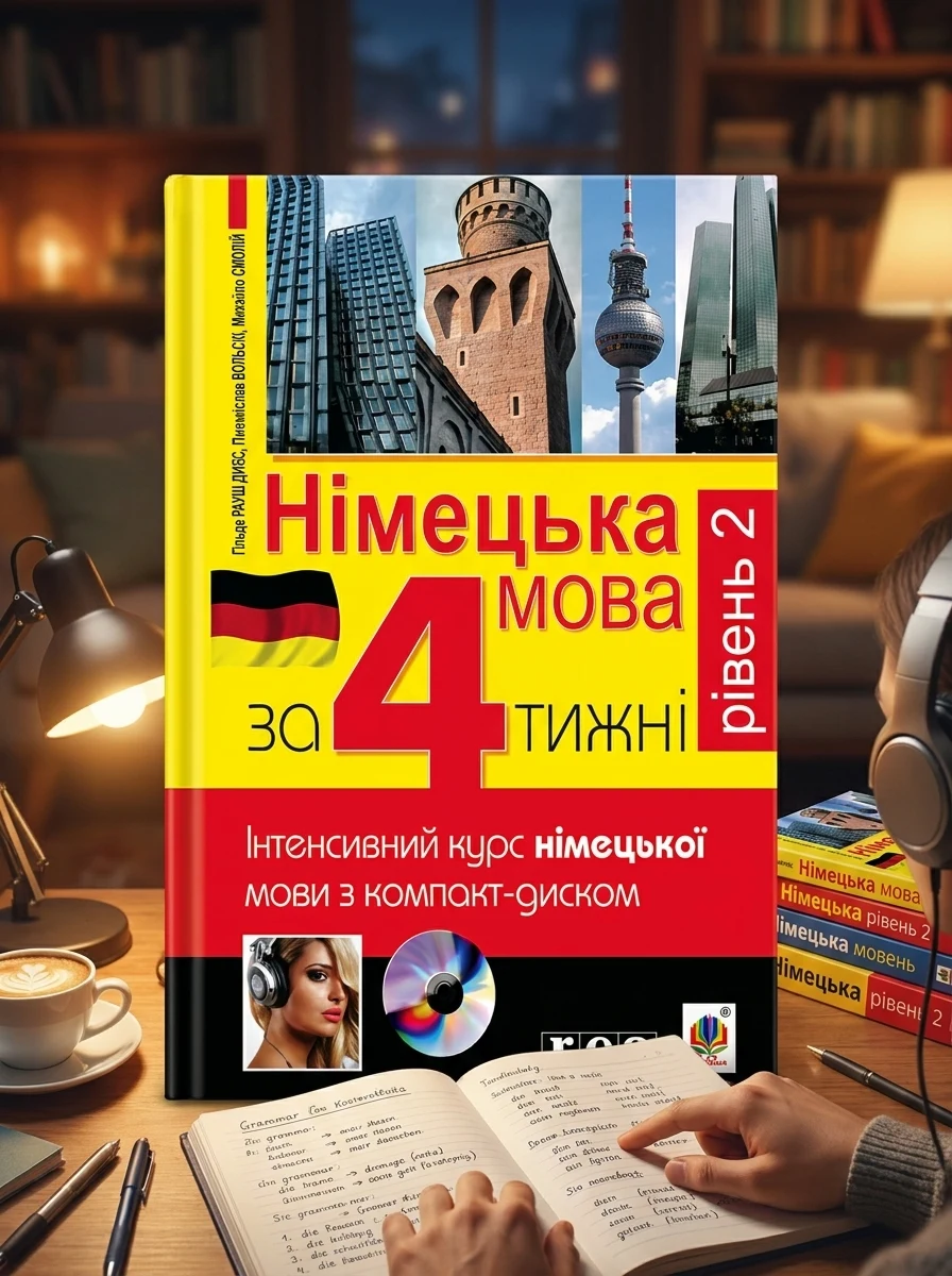 Німецька за 4 тижні. Рівень 2. Інтенсивний курс з електронним аудіододатком. — Розвивальні книги
