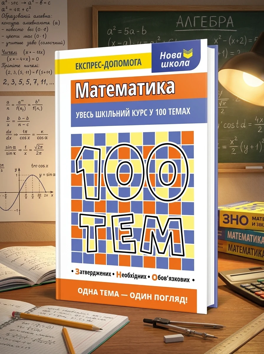 Нова школа. Експрес-допомога. 100 тем. Математика — Підготовка до школи
