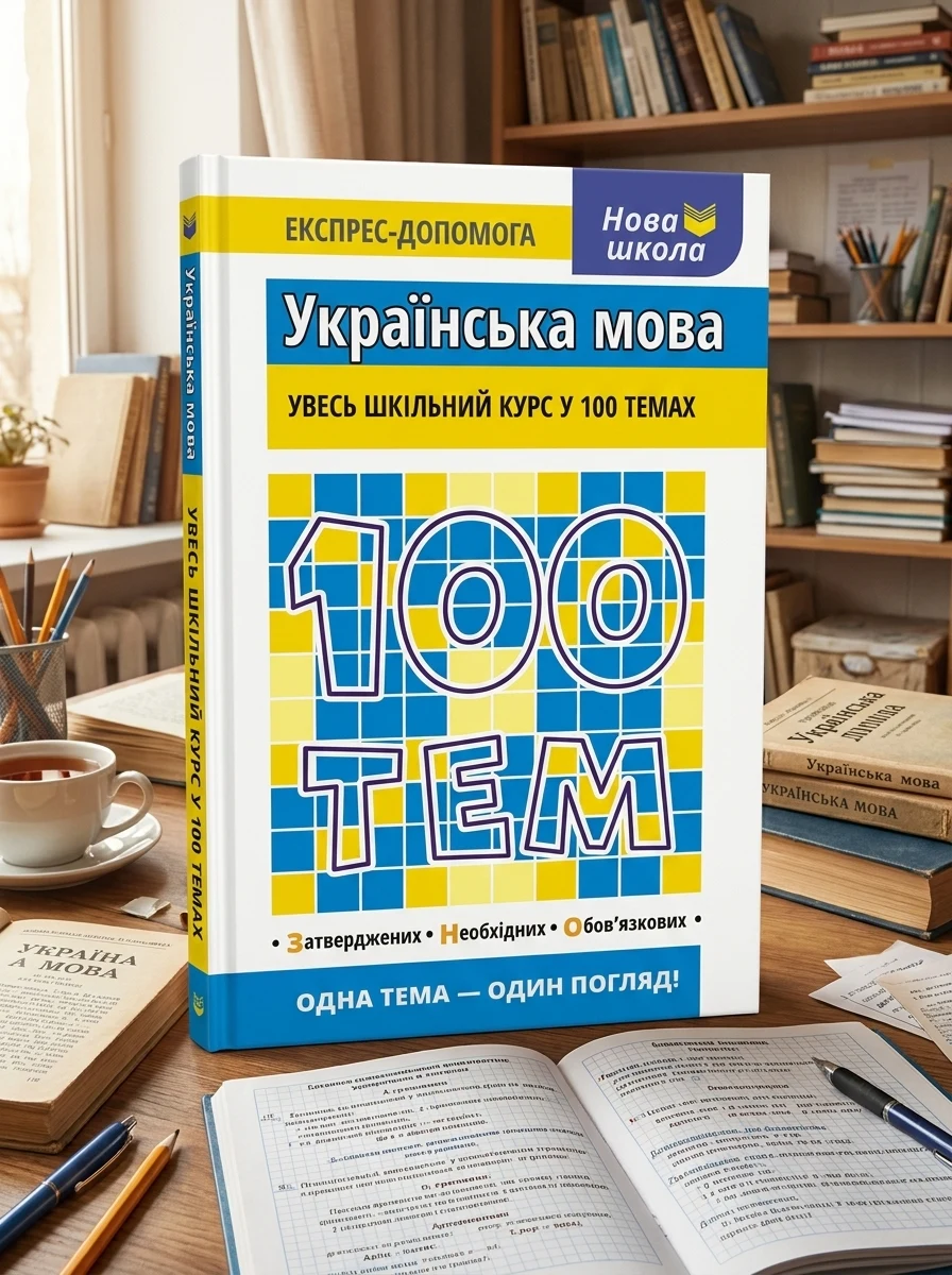 Нова школа. Експрес-допомога. 100 тем. Українська мова — Підготовка до школи