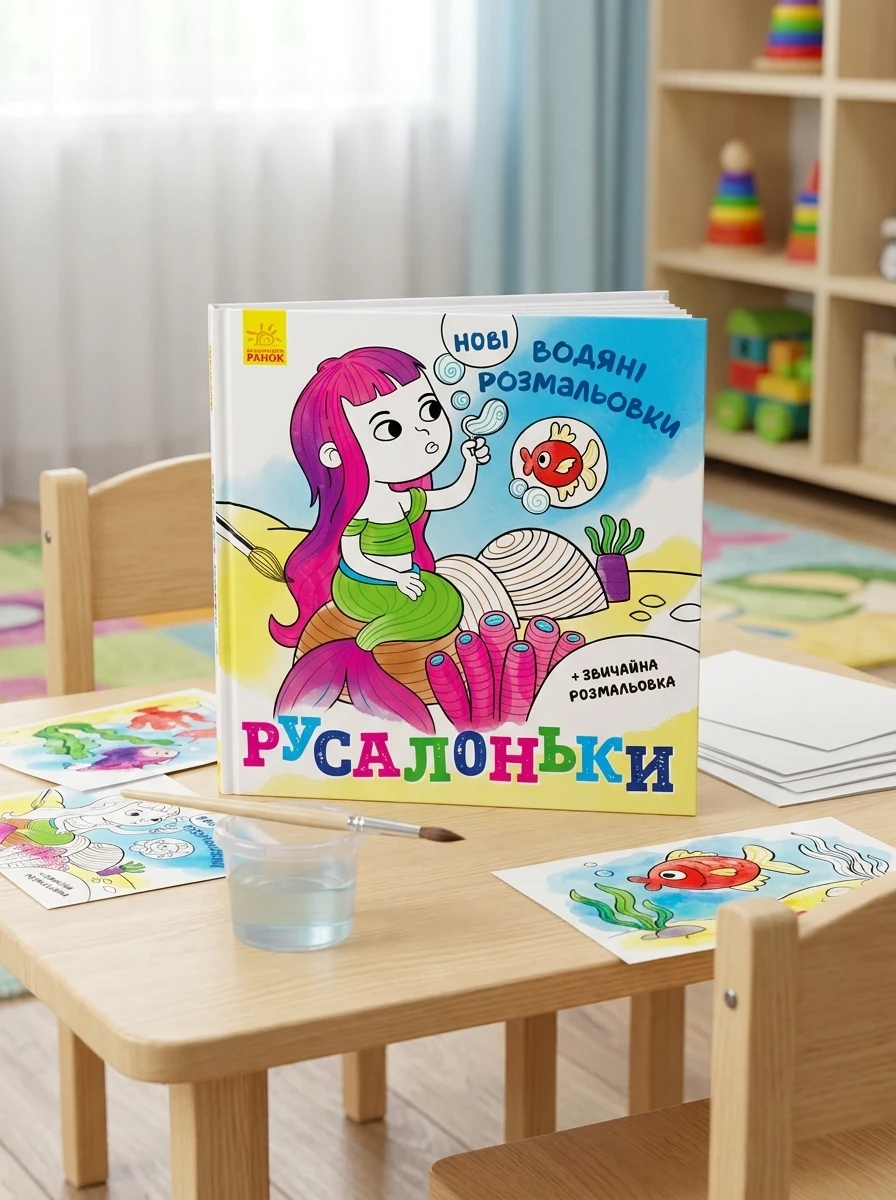 Нові водяні розмальовки. Русалоньки | купити книгу онлайн