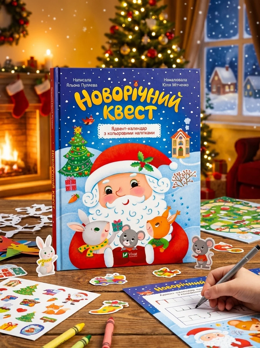 Новорічний квест — Книги з наліпками