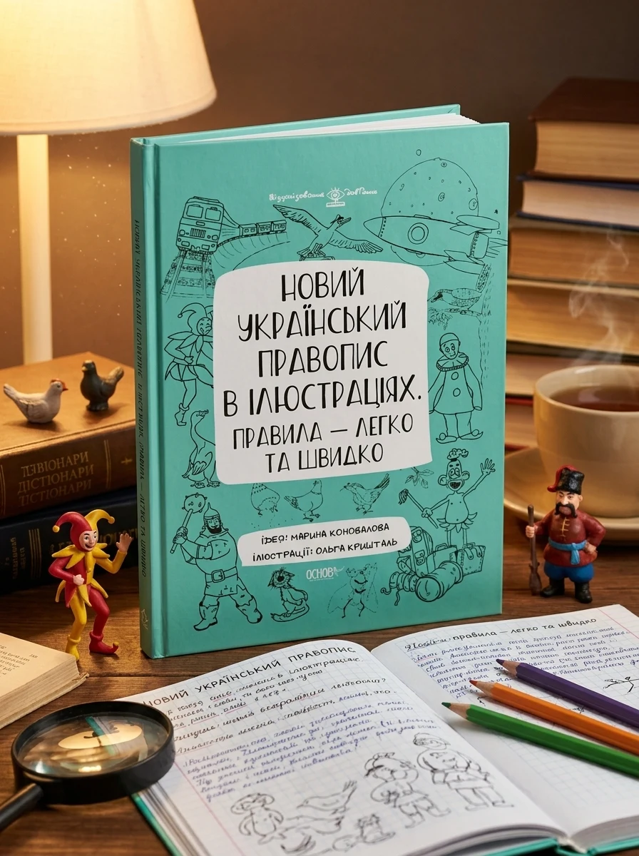 Новий український правопис в ілюстраціях. Правила — легко та швидко | купити книгу онлайн