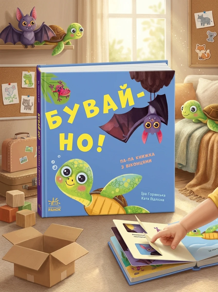 Нумо гратися! Бувай-но! Книжка з віконцями — Книги-іграшки