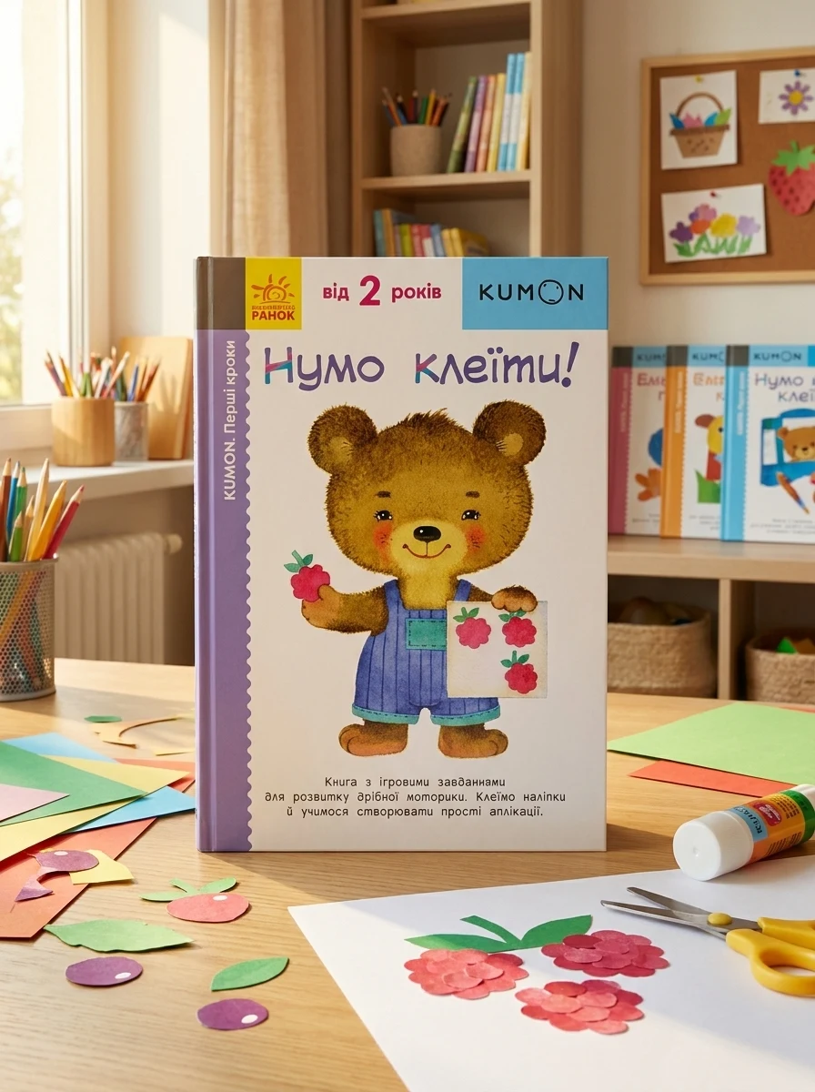 Нумо клеїти! — Розвивальні книги