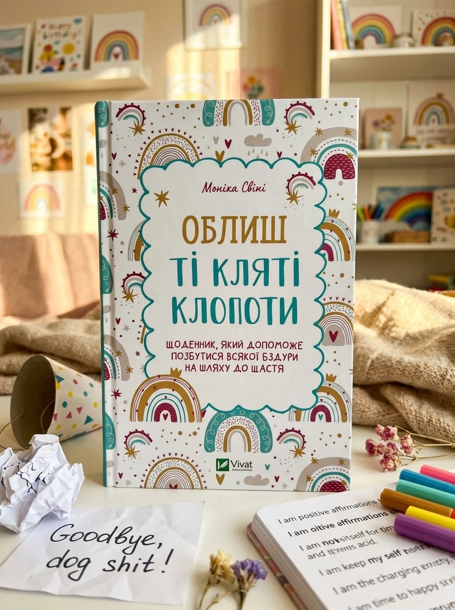 Облиш ті кляті клопоти. Щоденник, який допоможе позбутися всякої бздури на шляху до щастя | купити книгу онлайн