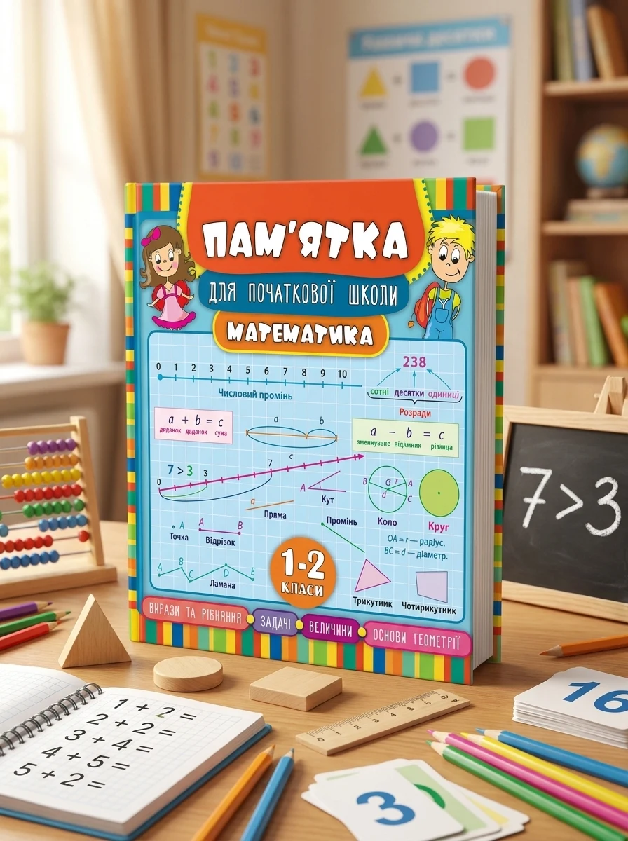 Пам’ятка для початкової школи. Математика. 1-2 класи — фото 2