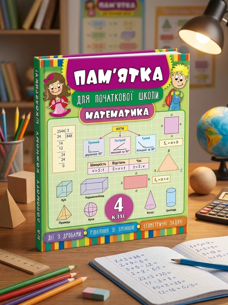 Пам’ятка для початкової школи. Математика. 4 клас — Підготовка до школи