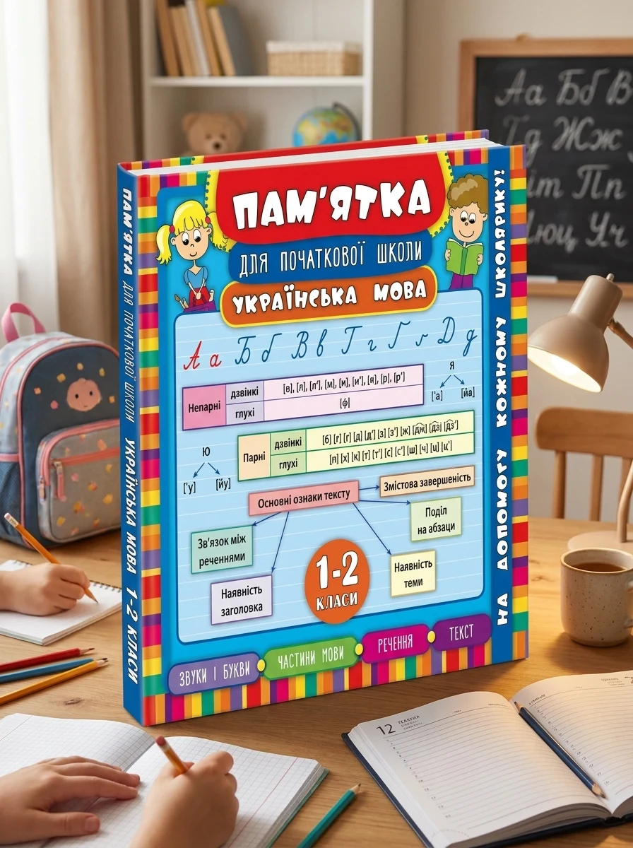 Пам'ятка для початкової школи. Українська мова. 1-2 класи — Підготовка до школи