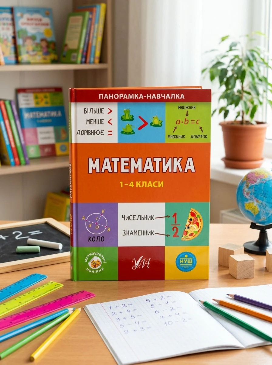 Панорамка-навчалка. Математика. 1-4 класи — Книги для школи