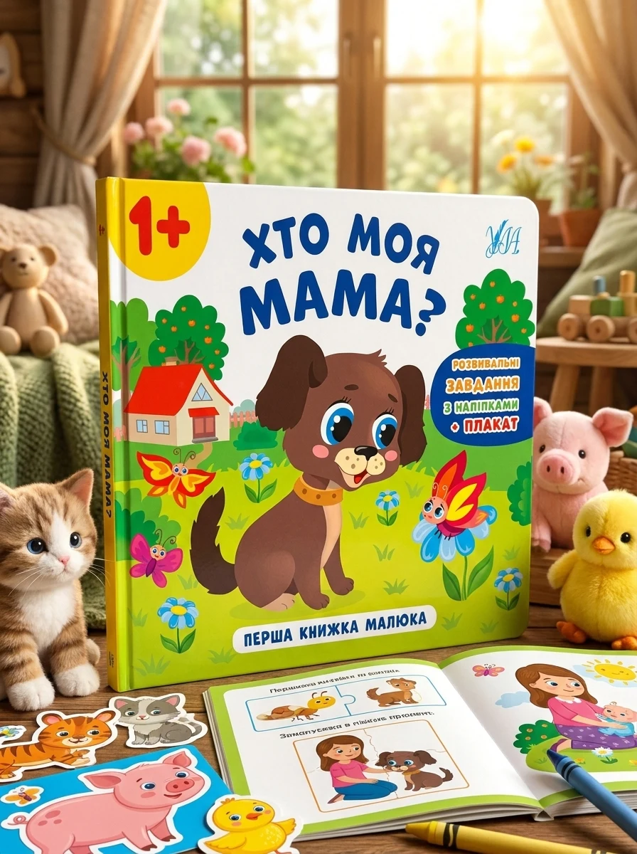 Перша книжка малюка. Хто моя мама? — Розвивальні книги