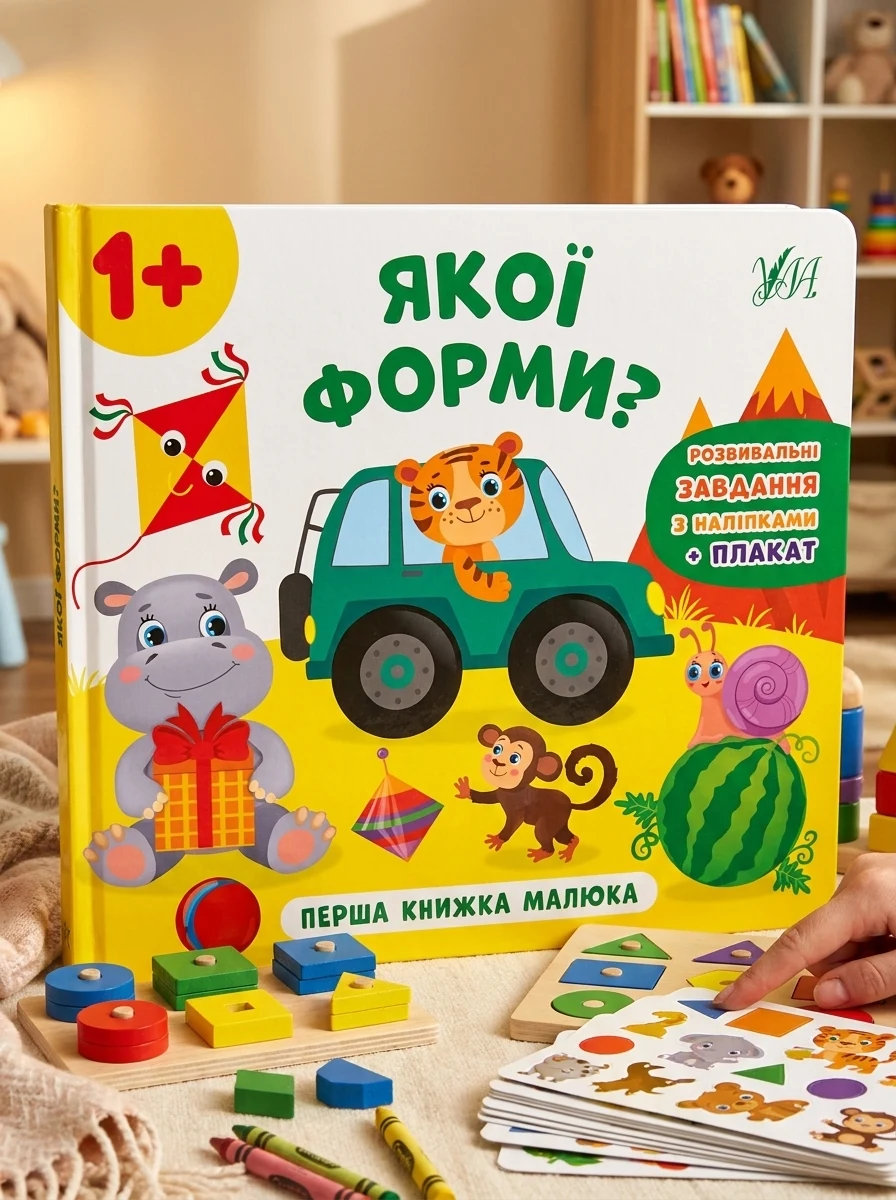 Перша книжка малюка. Якої форми? — Розвивальні книги