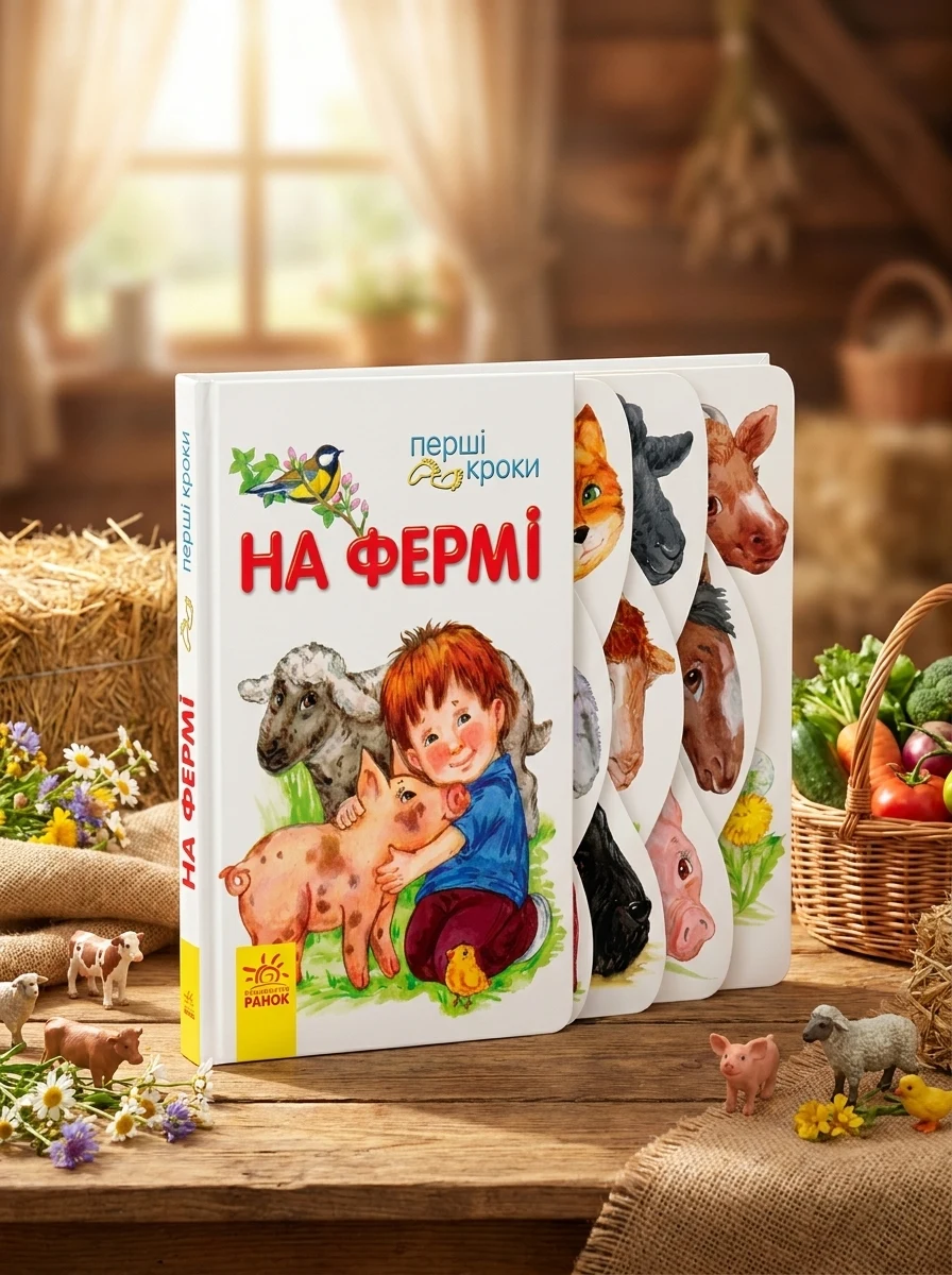 Перші кроки. На фермі — Пізнавальні книги для дітей