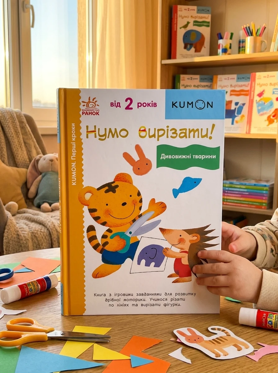 Перші кроки. Нумо вирізати! Дивовижні тварини — Розвивальні книги