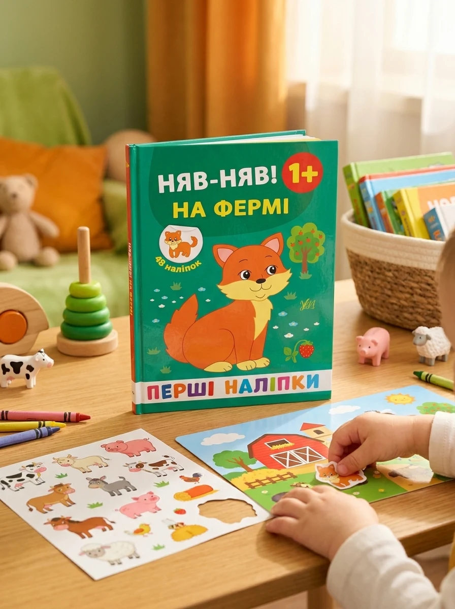 Перші наліпки. Няв-няв! На фермі. Від 1 року — фото 2