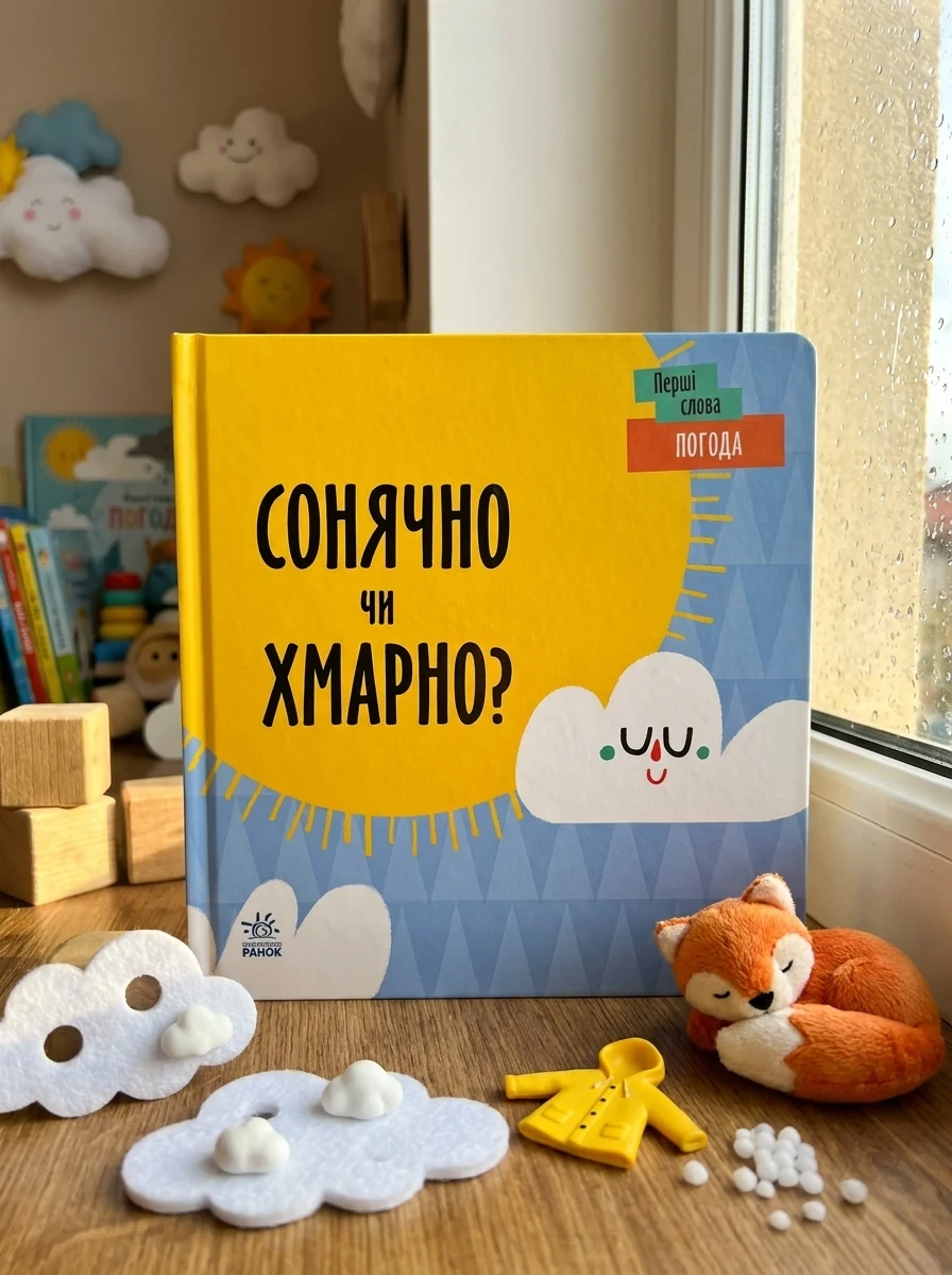 Перші слова. Погода. Сонячно чи хмарно? — Розвивальні книги