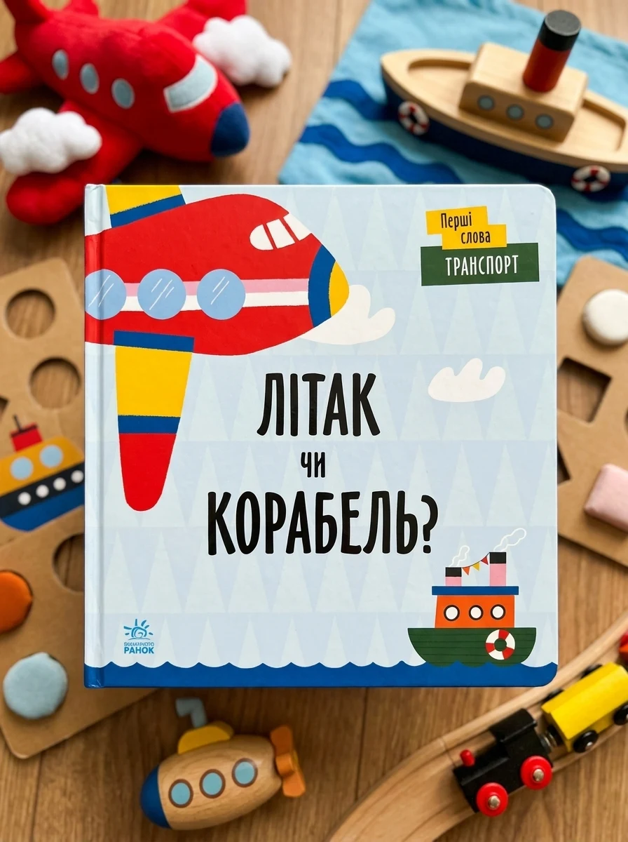 Перші слова. Транспорт. Літак чи корабель? — Розвивальні книги