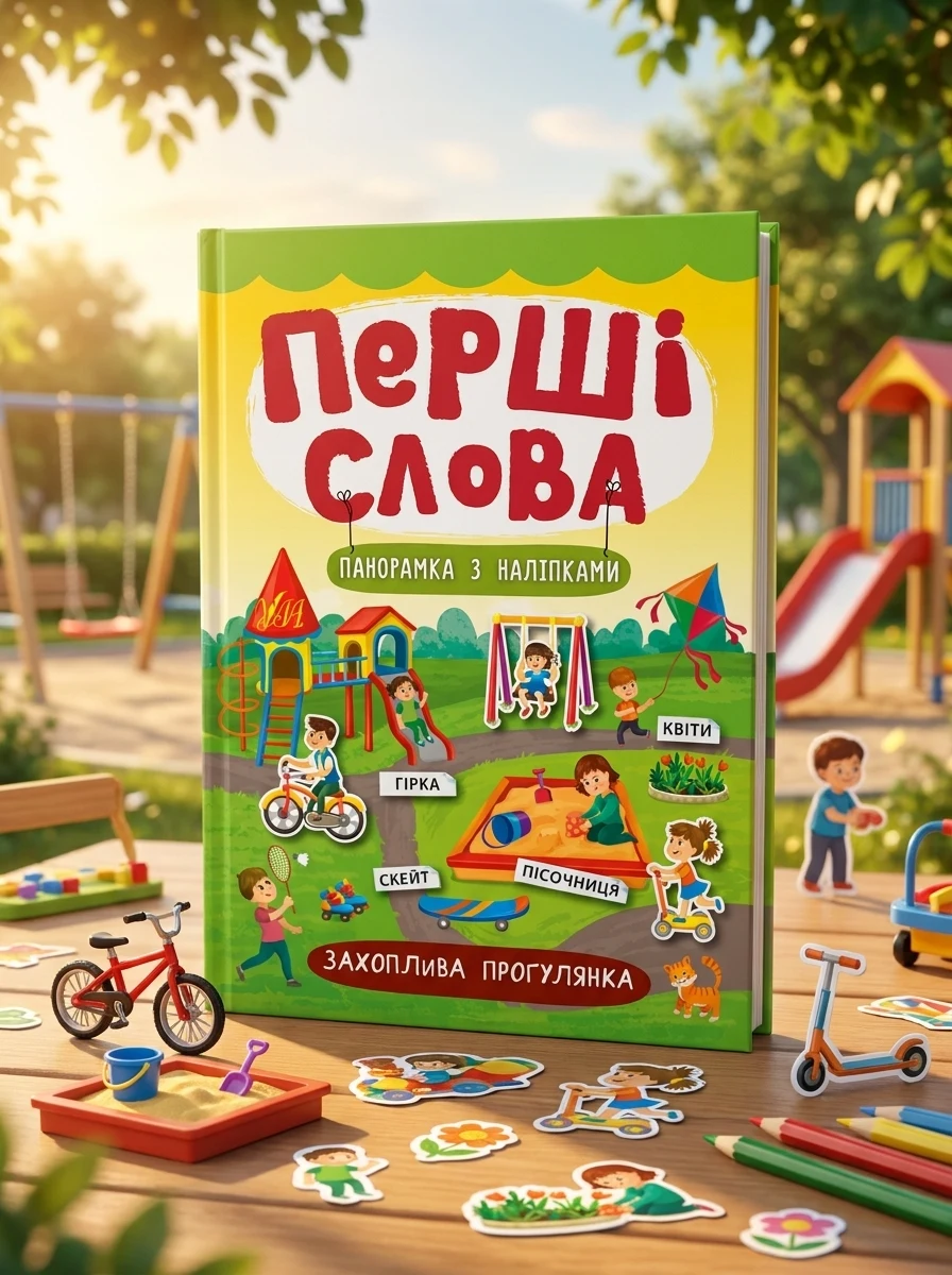 Перші слова. Захоплива прогулянка. Панорамка за наліпками — фото 2