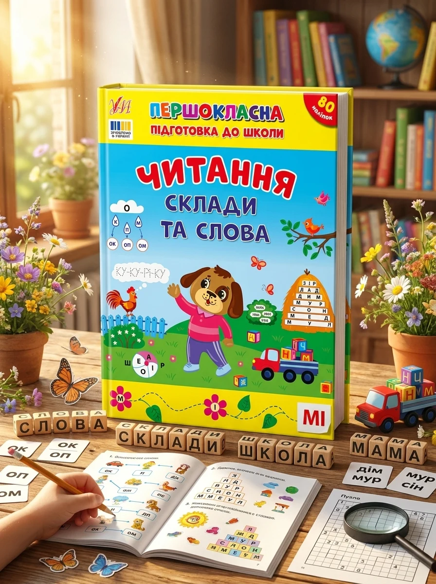 Першокласна підготовка до школи. Читання. Склади та слова — фото 2