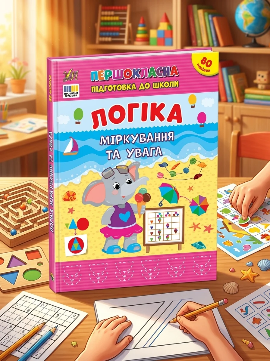 Першокласна підготовка до школи. Логіка. Міркування та увага — Підготовка до школи