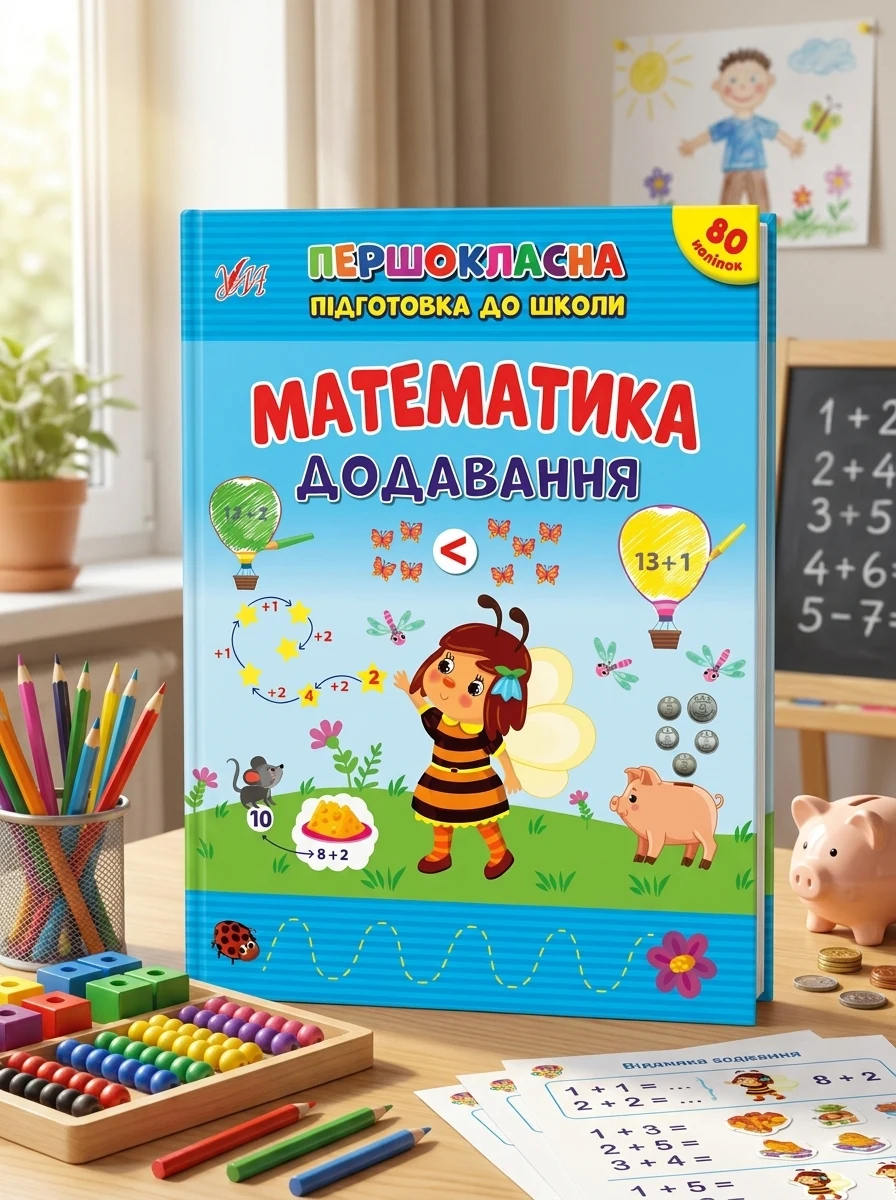 Першокласна підготовка до школи. Математика. Додавання — Підготовка до школи