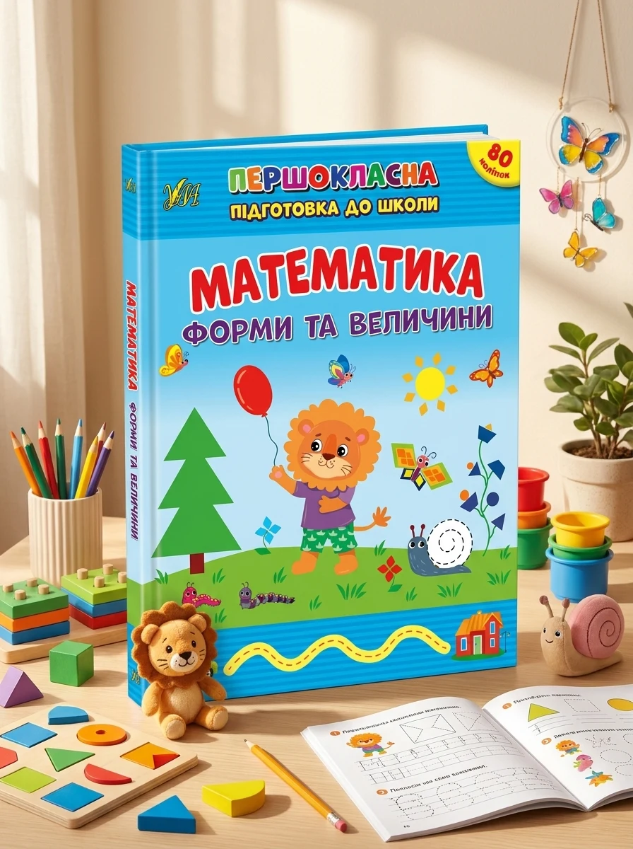Першокласна підготовка до школи. Математика. Форми та величини — Підготовка до школи