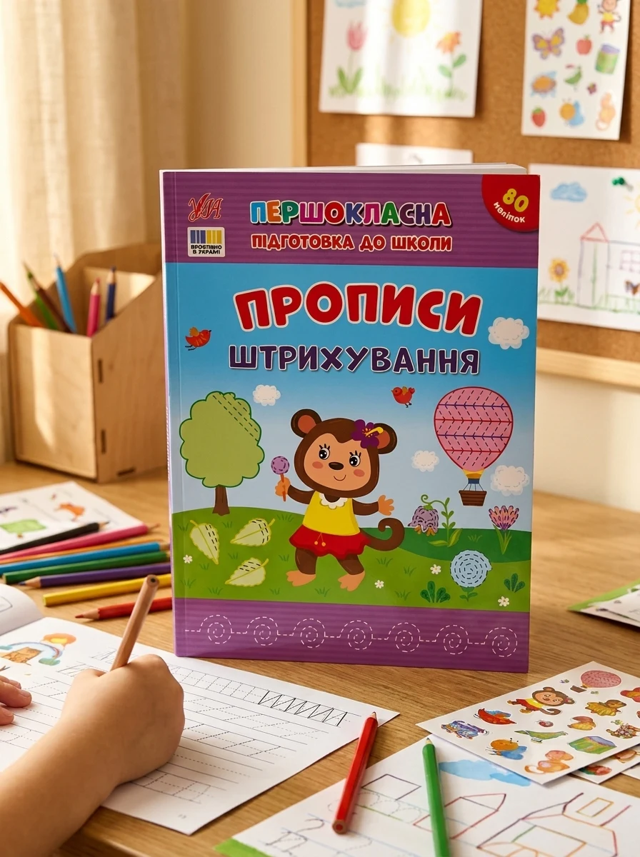 Першокласна підготовка до школи. Прописи. Штрихування — Підготовка до школи