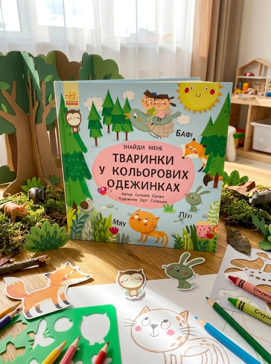 Пікабу. Тваринки в кольорових одежинках — Пізнавальні книги для дітей