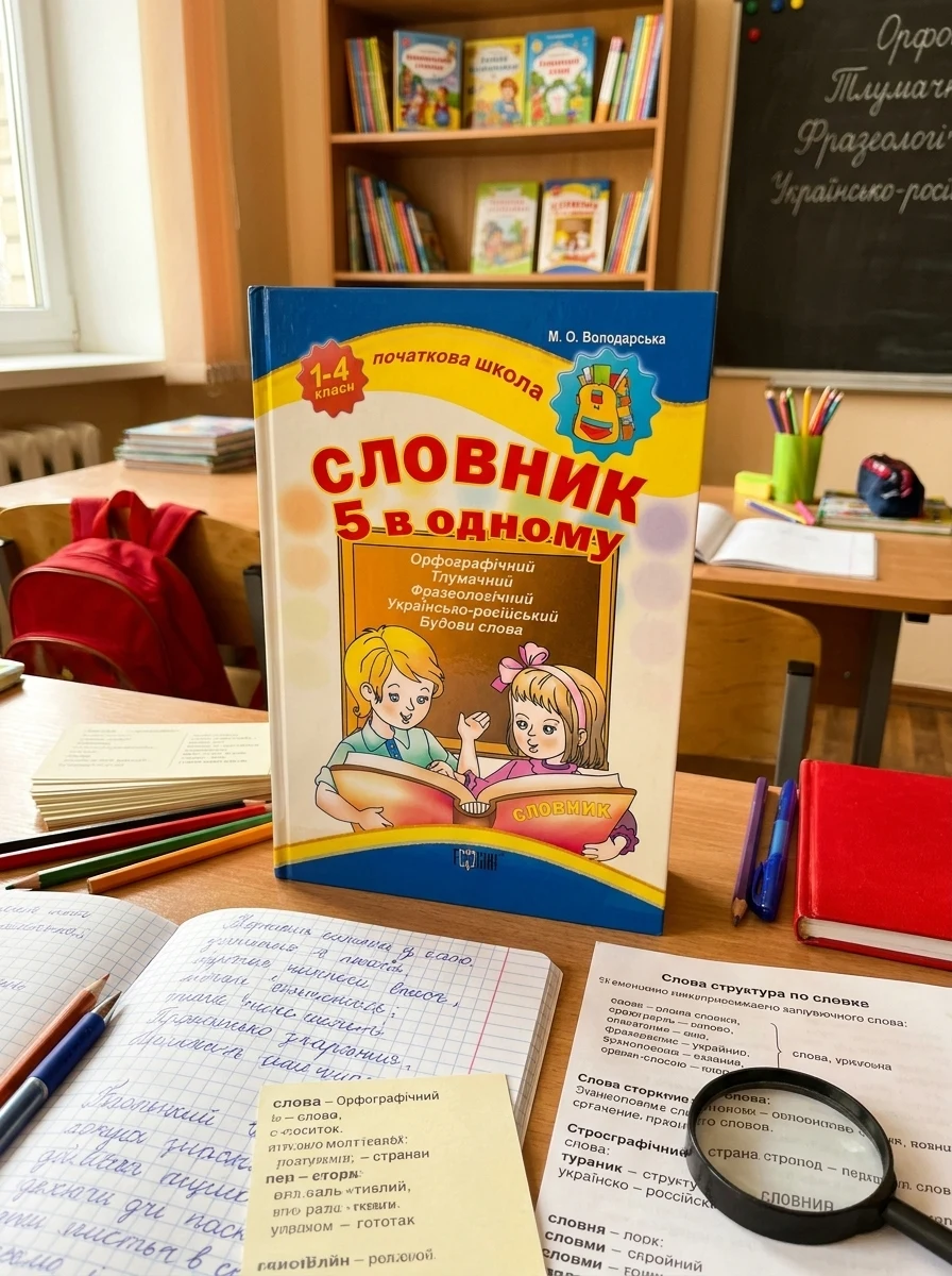 Початкова школа. Словник 5 в одному. 1-4 класи — Підготовка до школи