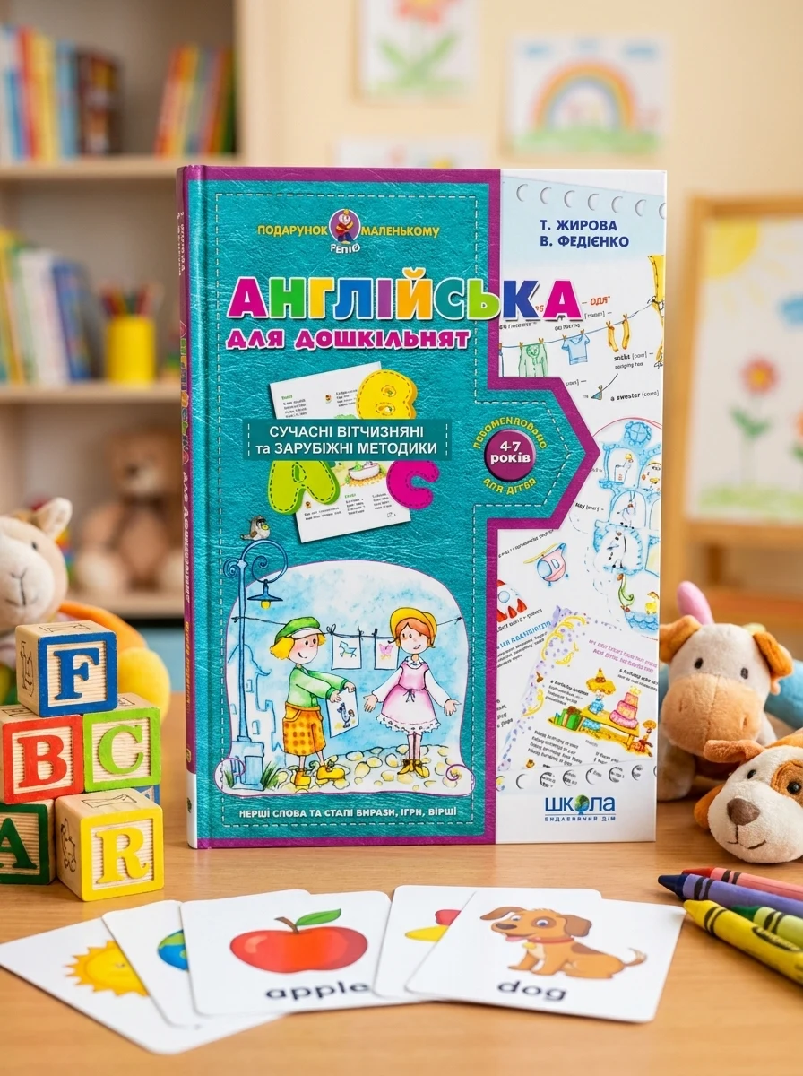 Подарунок маленькому генію. Англійська для дошкільнят. Сучасні вітчизняні та зарубіжні методики. 4-7 років — фото 2