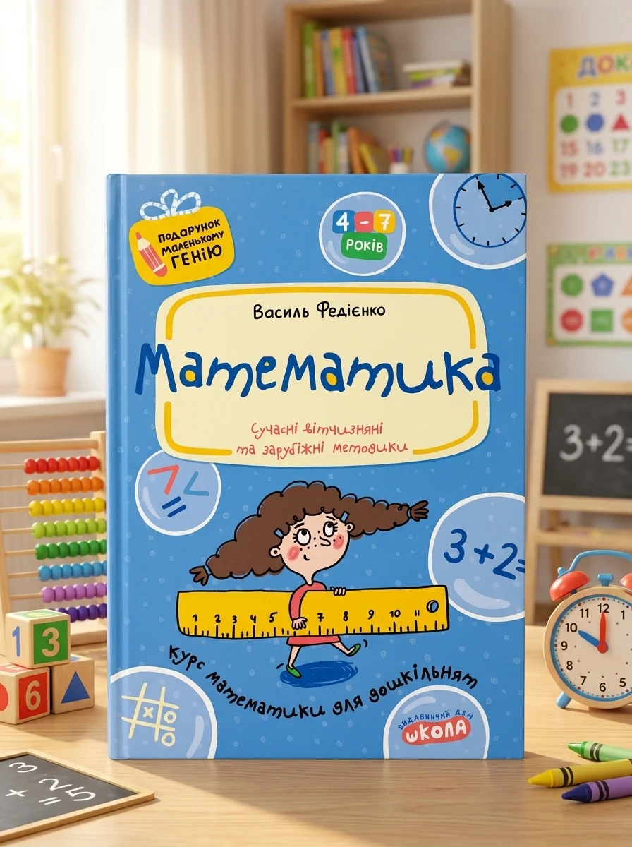 Подарунок маленькому генію. Математика. Сучасні вітчизняні та зарубіжні методики. 4-7 років — Підготовка до школи