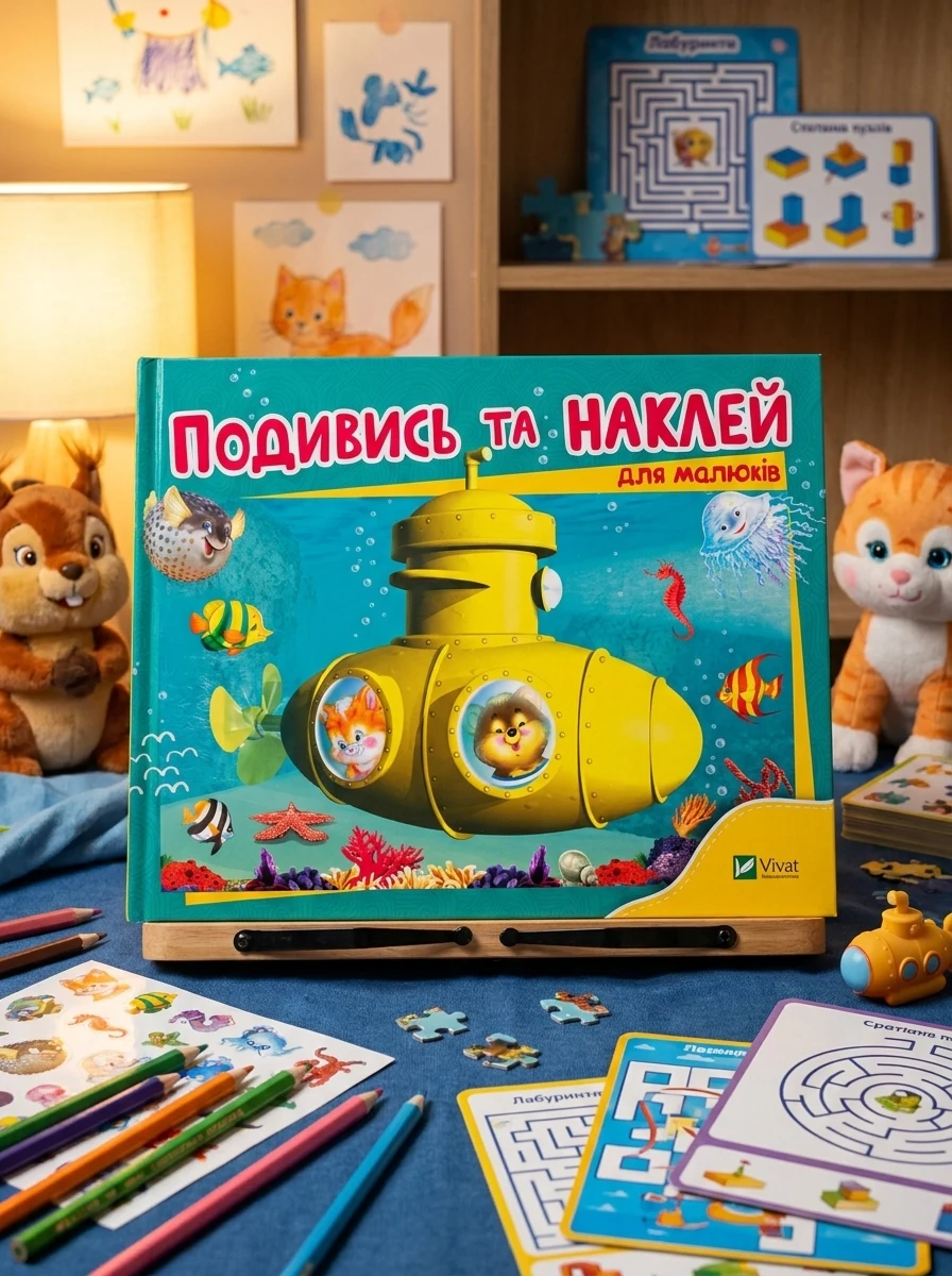 Подивись і наклей для малюків. Батискаф | купити книгу онлайн