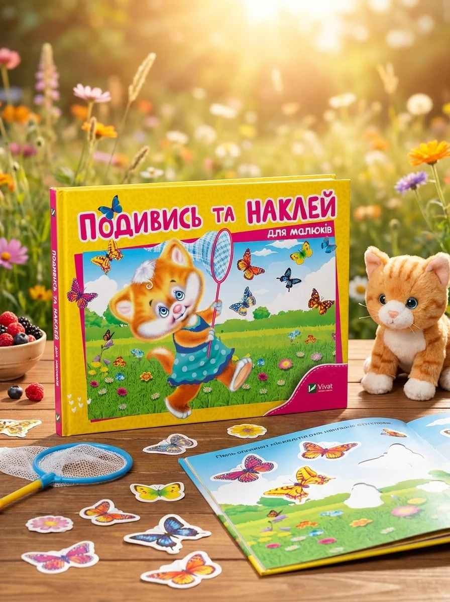 Подивись і наклей для малюків. Кошеня | купити книгу онлайн