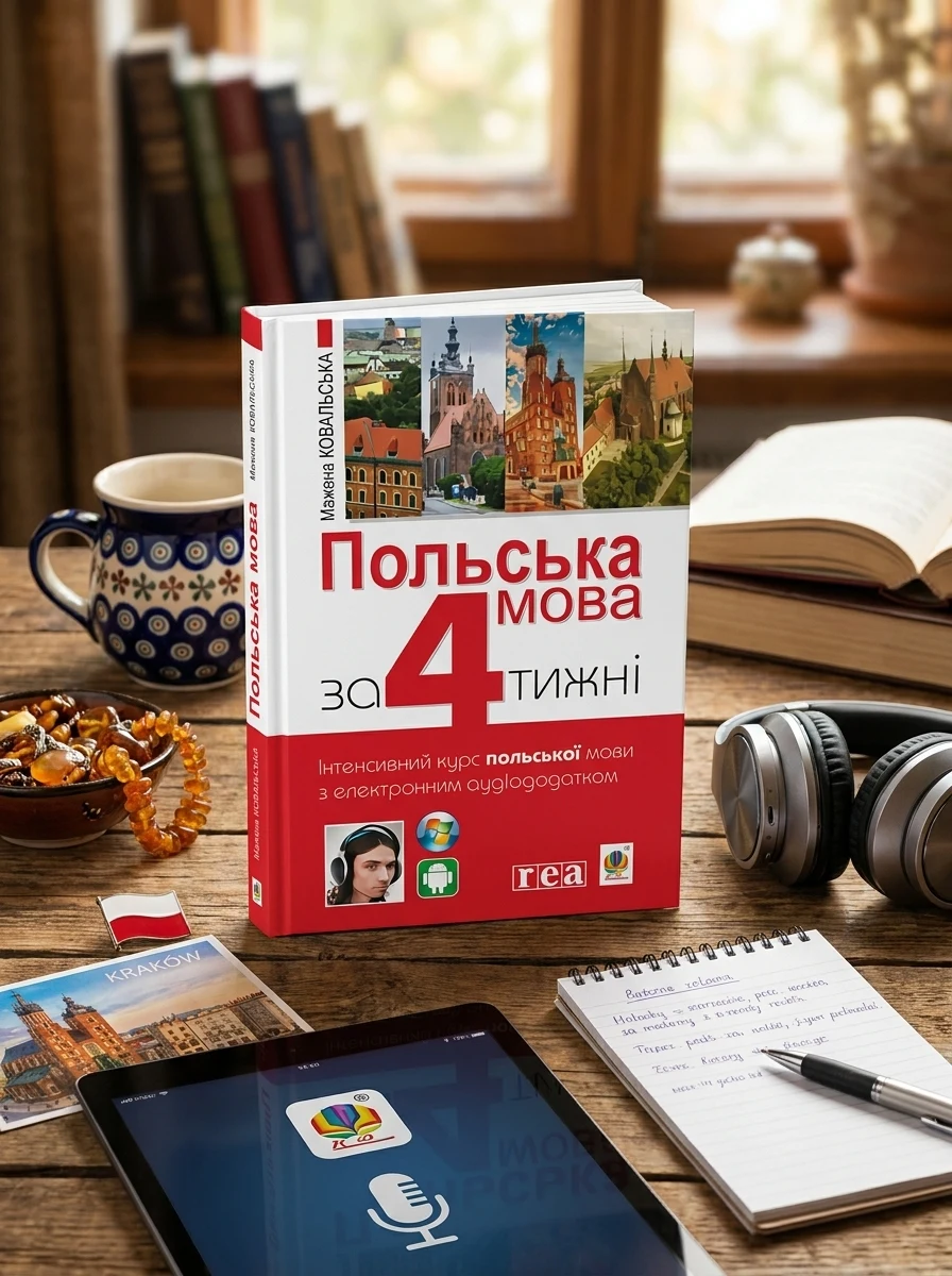 Польська мова за 4 тижні. Інтенсивний курс польської мови з електронним аудіододатком. Рівень 1 | купити книгу онлайн
