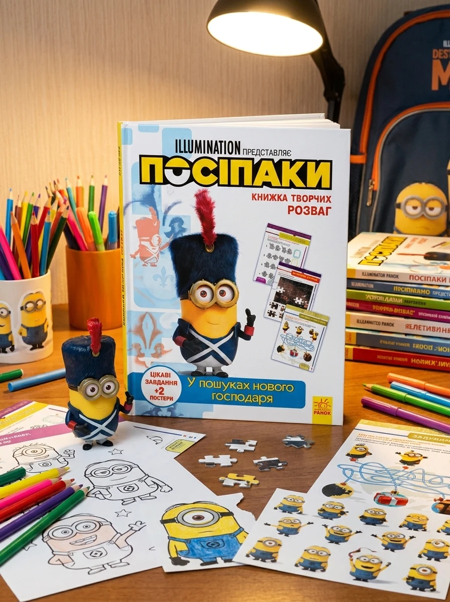 Книжка творчих розваг. Посіпаки. У пошуках нового господаря — Розвивальні книги