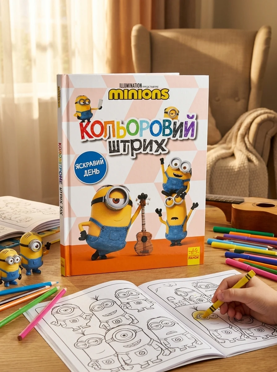 Посіпаки. Кольоровий штрих. Яскравий день — Розмальовки для дітей