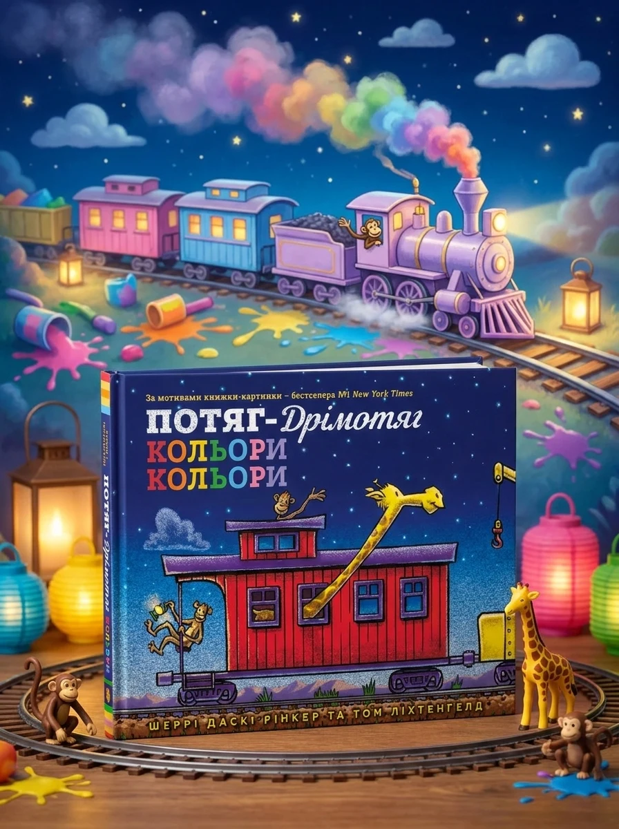 Потяг-дрімотяг. Кольори — Розвивальні книги