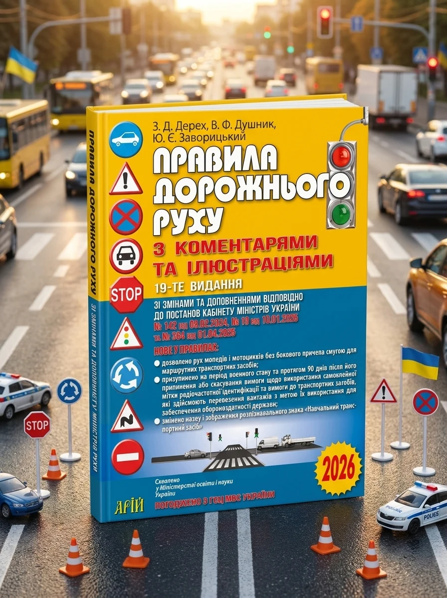 Правила дорожнього руху з коментарями та ілюстраціями 2026 — Довідкова література
