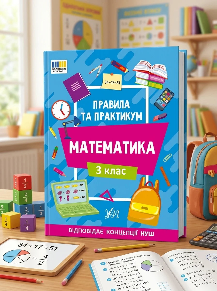 Правила та практикум. Математика. 3 клас — Книги для школи