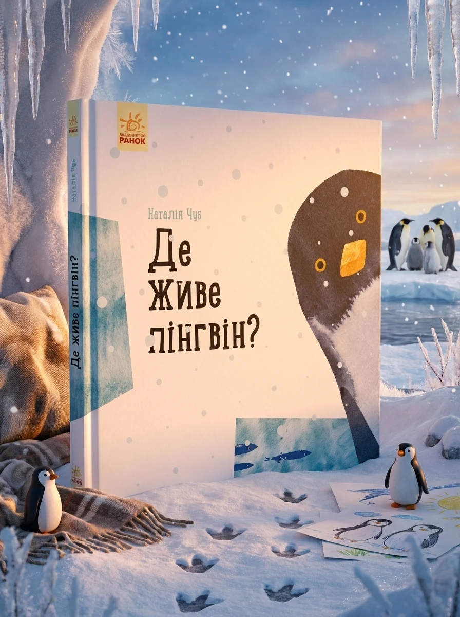 Професор карапуз. Де живе пінгвін? — Пізнавальні книги для дітей