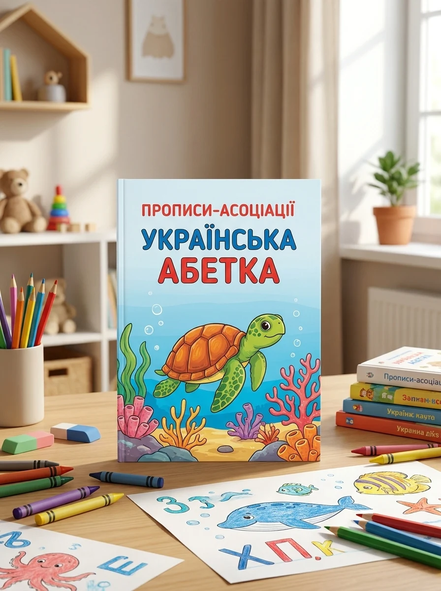 Прописи-асоціації. Українська абетка — Розвивальні книги