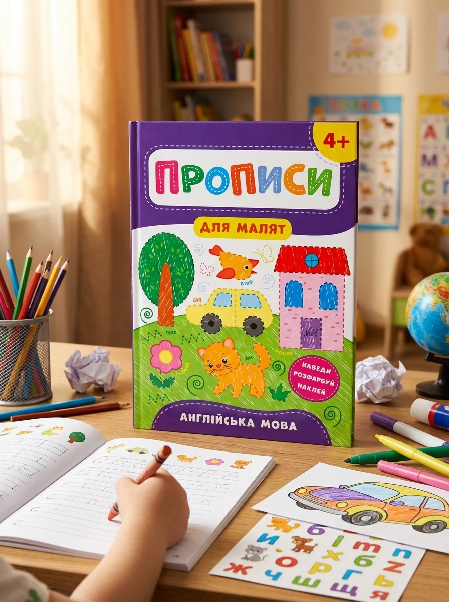 Прописи для малят. Англійська мова. Від 4 років | купити книгу онлайн