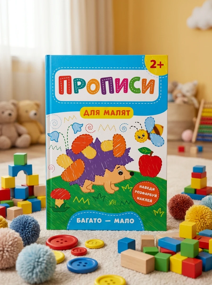 Прописи для малят. Багато — мало. Від 2 років | купити книгу онлайн